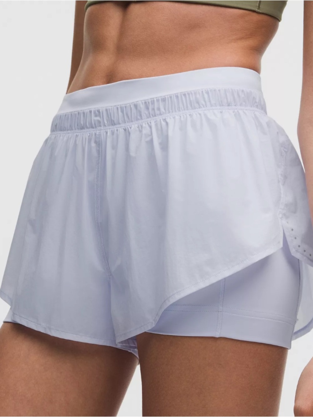 Lululemon Transluscent 2-in-1 High Rise 3 inch Shorts